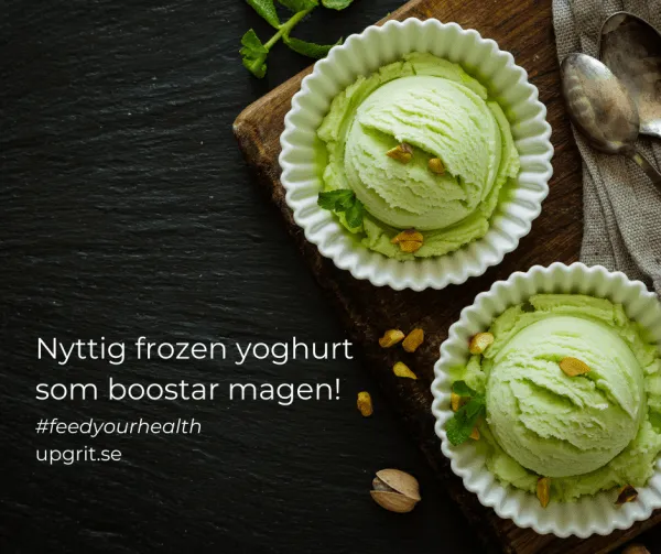 Pistage Frozen Yoghurt - boosta maghälsan!