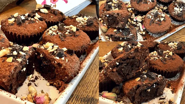 Chokladbanan muffins med "nutella" gömma